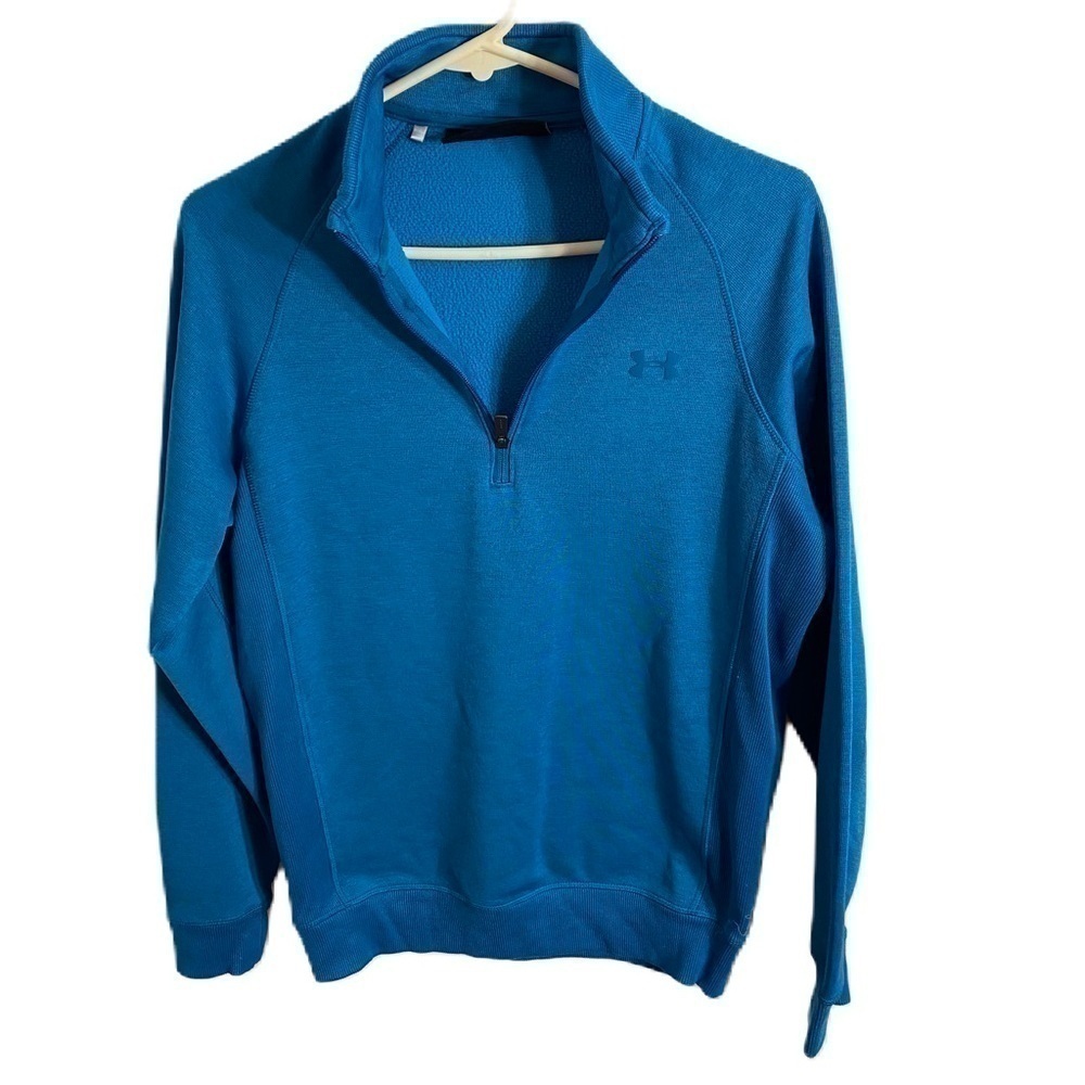 Under Armour Blue Sweatshirt Small Coldgear Zip Neck Men’s Sweatshirt Career